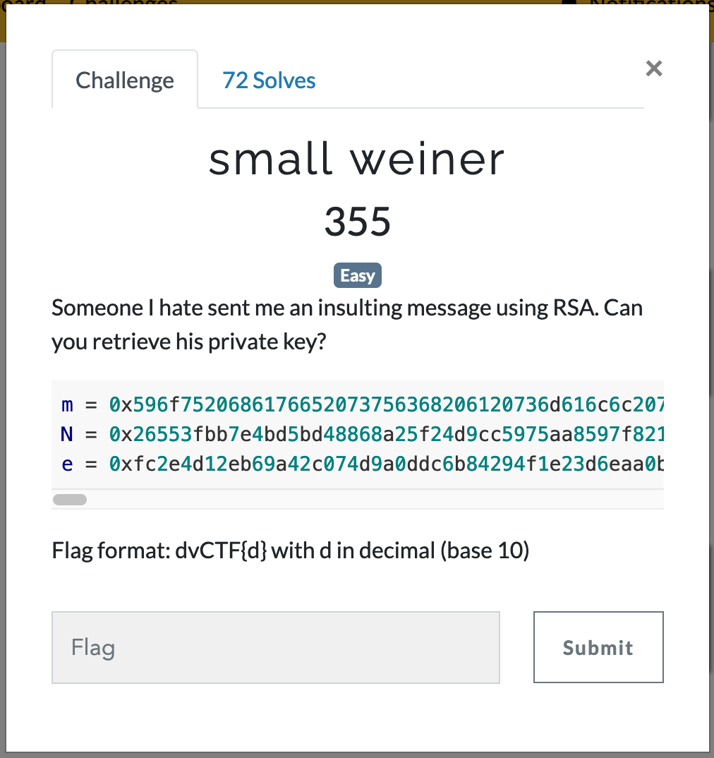 challenge description